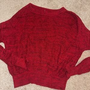 Size S red cropped sweater